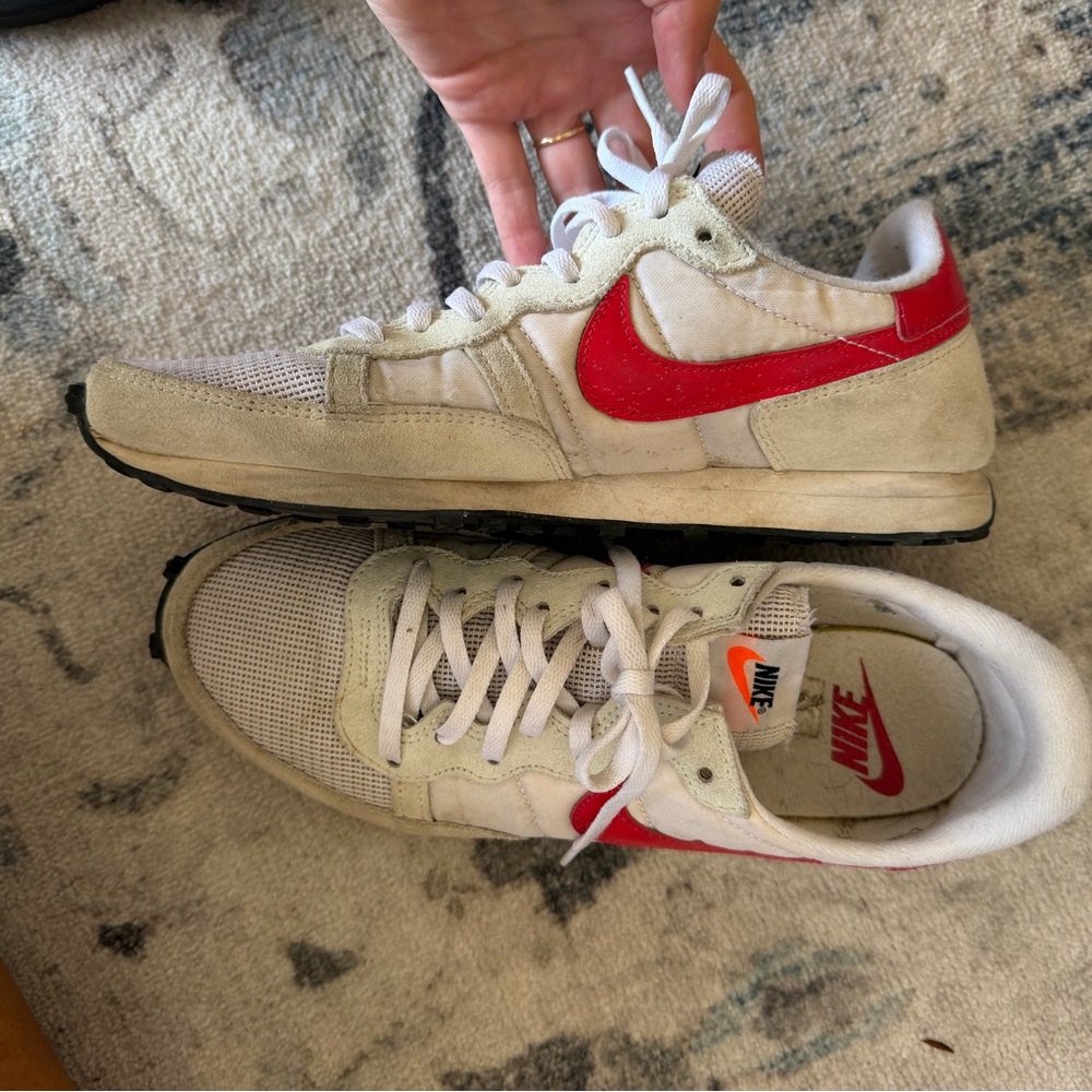 Nike women’s Red and Cream Sneakers